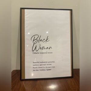 New Black woman Canvas unframed print African American Art, Black Girl Boss 🔥✨✨